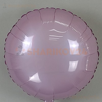 Шар (18''/46 см) Круг, Розовый, Макарунс